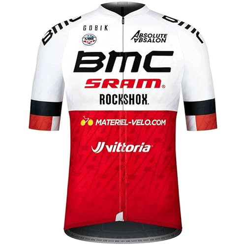 Herren Kurzarm-Radtrikot Sweatshirt mit 3 Taschen, atmungsaktiv und schnell trocknend reflektierend Radsport-T-Shirts von louizumify