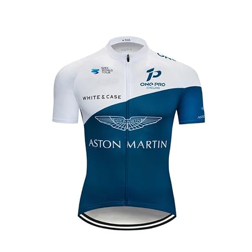 Herren Kurzarm-Radtrikot Sweatshirt mit 3 Taschen, atmungsaktiv und schnell trocknend reflektierend Radsport-T-Shirts von louizumify