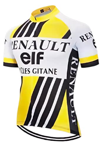 Herren Kurzarm-Radtrikot Sweatshirt mit 3 Taschen, atmungsaktiv und schnell trocknend reflektierend Radsport-T-Shirts von louizumify