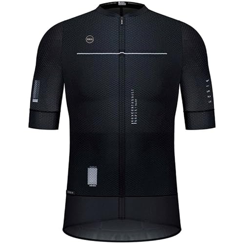 louizumify Herren-Radtrikot Sportshirt, schnell trocknend und atmungsaktiv, Sonnenschutz, 3 Taschen louizumify Herren-Radtrikot Sportshirt, schnell trocknend und atmungsaktiv, Sonnenschutz, 3 Taschen von louizumify