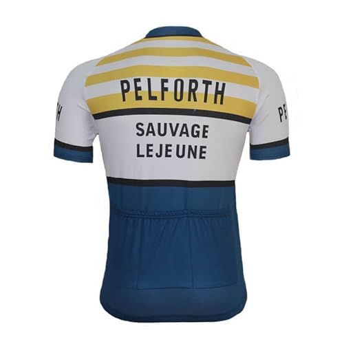 louizumify Herren-Radtrikot Sportshirt, schnell trocknend und atmungsaktiv, Sonnenschutz, 3 Taschen louizumify Herren-Radtrikot Sportshirt, schnell trocknend und atmungsaktiv, Sonnenschutz, 3 Taschen von louizumify