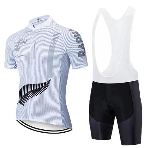 louizumify Professionelle Radsportbekleidung Herren-Kurzarm-Anzug, atmungsaktives Mesh-Gewebe, schnelltrocknend und atmungsaktiv, 3 Taschen louizumify Professionelle Radsportbekleidung Herren-Kurzarm-Anzug, atmungsaktives Mesh-Gewebe, schnelltrocknend und atmungsaktiv, 3 Taschen von louizumify