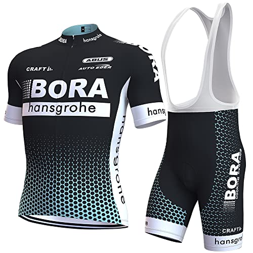 louizumify Radtrikot Kurzarm Anzug für Männer, Sommer Radsport Trikot Anzug für Männer, Radsport Anzug für Männer kurze Ärmel, atmungsaktiv schnell trocken Radsport Trikot Anzug von louizumify