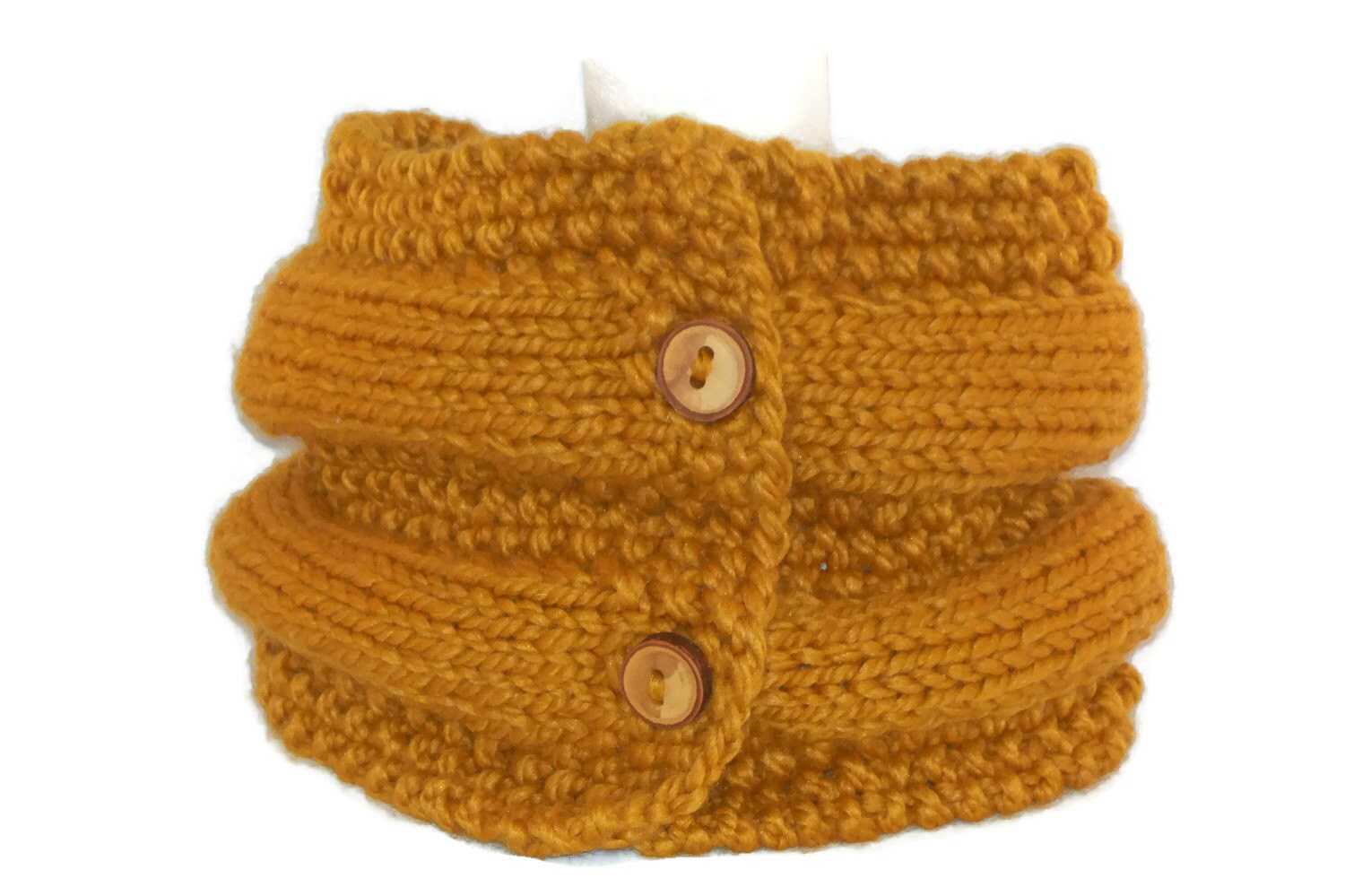 Warmer Winter Gugel Butterscotch, Passender Hut Erhältlich von lousknittingroom