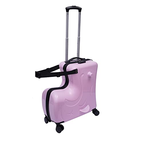 lousriyy L-Förmig Kinderkoffer mit 4 Spinnrollen 20 Zoll Tragbarer Reise Trolley-Koffer Lila Reisegepäck Reisekoffer Kinder Koffer mit Kombinationsschloss, 50 * 25 * 50cm von lousriyy