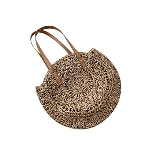 louzheni Mode Damen Strohtasche Strandtasche Umhängetasche Outdoor Handtasche Schultertasche Shopper Henkeltasche Clutches Tragetaschen Geldbörsen Taschen von louzheni