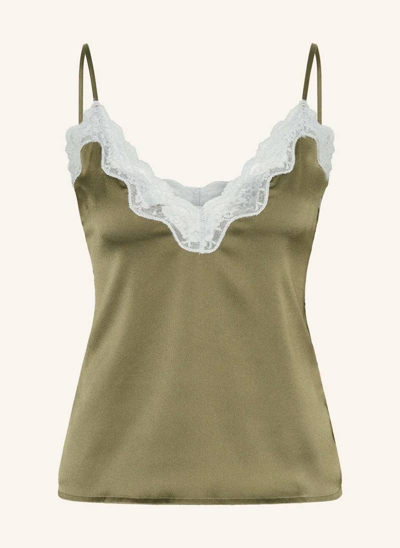 Love Stories Schlaftop Pip Aus Satin gruen von love stories