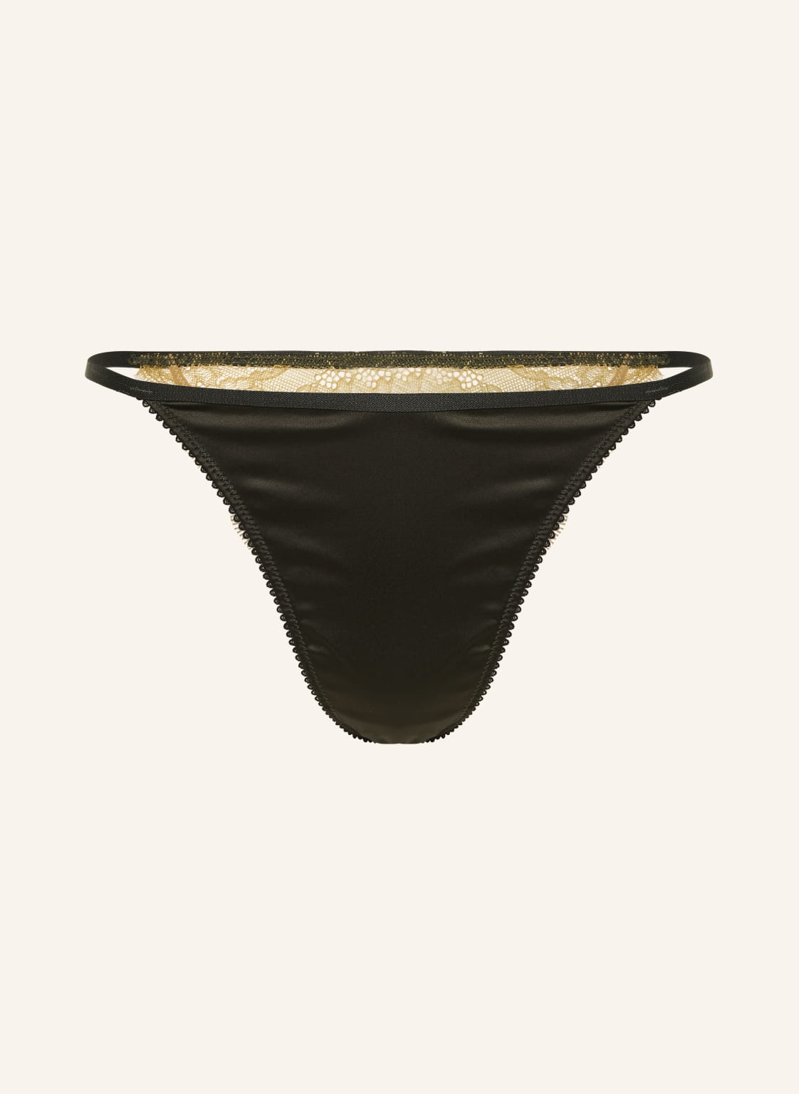 Love Stories String Charlotte Aus Satin gruen von love stories