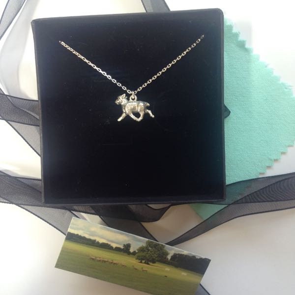 Silber Schaf Charm Halskette Silber Schaf Charm Halskette von lovebordercollies