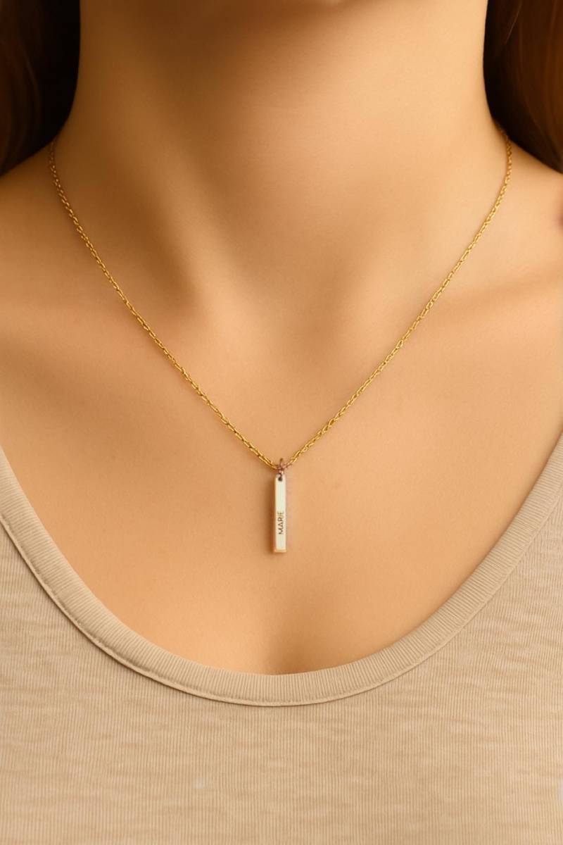 Zarte Personalisierte Namenskette Gold | Silber - Gravierte Plakettenkette Mit Wunschname Geschenk Für Frauen, Freundin Oder Mama Bar Zarte Personalisierte Namenskette Gold | Silber - Gravierte Plakettenkette Mit Wunschname Geschenk Für Frauen, Freundin Oder Mama Bar von lovebytani