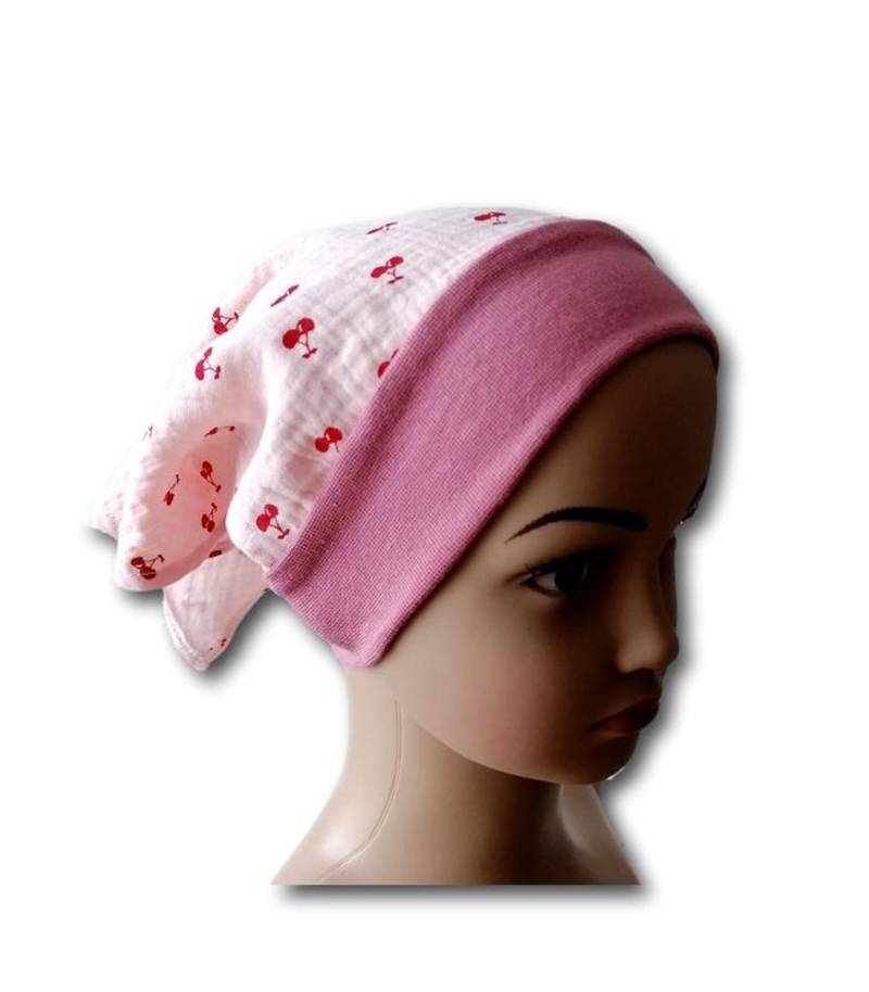 Kopftuch Sonnentuch Musselin Für Mädchen Kirschen von loveclothingByAnne