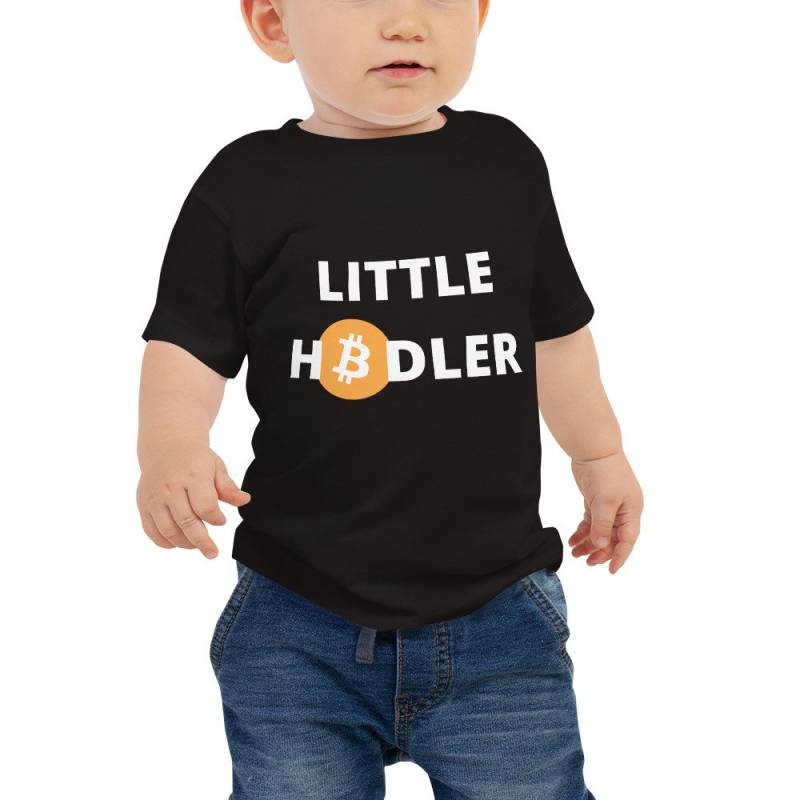 Bitcoin - Little Hodler Kurzärmeliges Baby-T-Shirt von lovelifebabyMB