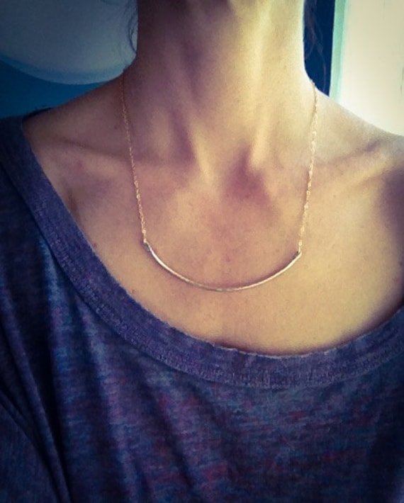 Gold Filled Große Geschwungene Barrenkette Gold Filled Große Geschwungene Barrenkette von lovelightjewelry