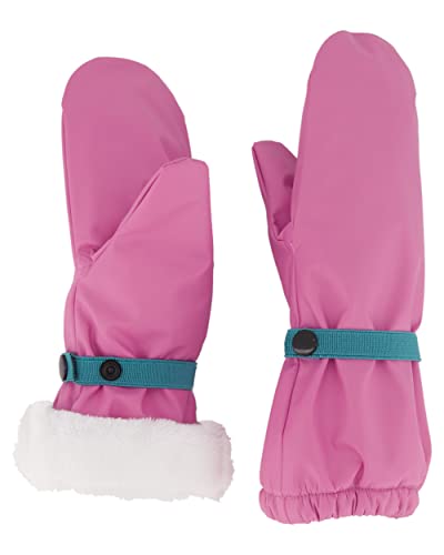 lovely lemon gefütterte Regen-Fäustlinge - wasserdichte & Winddichte Outdoor Schnee Handschuhe für Babys & Kleinkinder - One Size, Rosa von lovely lemon