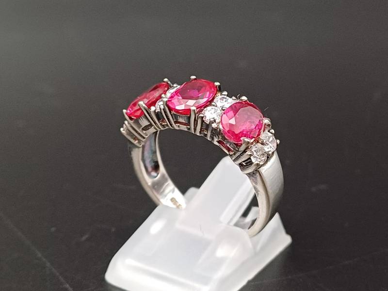 Intensiver Farbiger Sterlingsilber Ring 925 Statementring Damen Frauen Mädchen Vintage Gift For Her von lovelyandoldPCvL