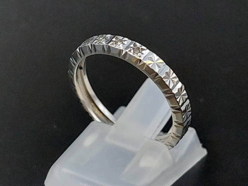 Toller Memory Stil Gold Diamant Ring 585 14 Karat Frauen Damen Weißgold von lovelyandoldPCvL