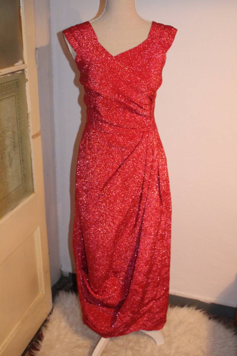 Vintage 50Er Jahre Rosa Lurex Gala Abendessen Kleid Vintage 50Er Jahre Rosa Lurex Gala Abendessen Kleid von lovelyvtg