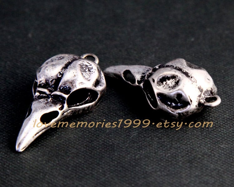 10 Stück 33 X 15 Mm Antique Silver Vogelschädel, Vintage 3D Dird Schädel Charm Anhänger 10 Stück 33 X 15 Mm Antique Silver Vogelschädel, Vintage 3D Dird Schädel Charm Anhänger von lovememories1999