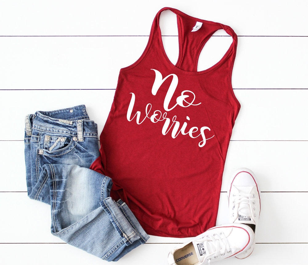 No Worries Tank Top - Damen Swag Sorgenfrei von lovemighty