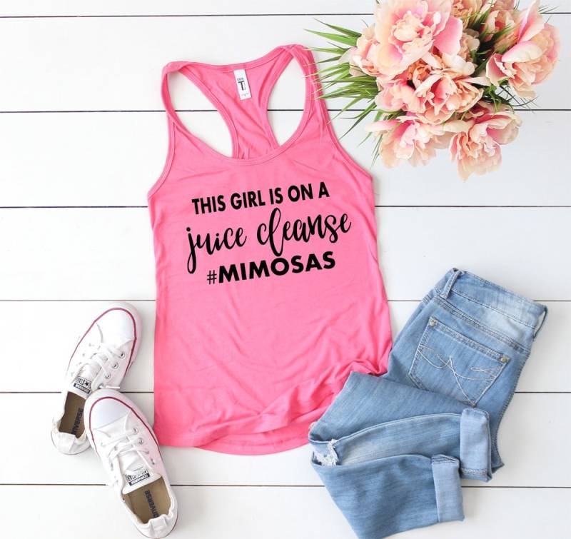 Saft-Cleanse Tank-Top - Mimosen-Tank-Top Cute Trinken Reinigen Neue Tank-Tops Trending Dieses Mädchen Auf Einen Saft Ist von lovemighty