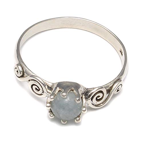 loveyourdiamonds Edelstein Aquamarin blau Ring aus 925 Sterling Silber loveyourdiamonds Edelstein Aquamarin blau Ring aus 925 Sterling Silber von loveyourdiamonds