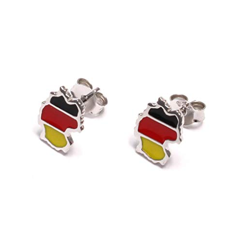 Loveyourdiamonds Ohrstecker aus 925 Sterling Silber Fussball WM : Deutschland Loveyourdiamonds Ohrstecker aus 925 Sterling Silber Fussball WM : Deutschland von loveyourdiamonds