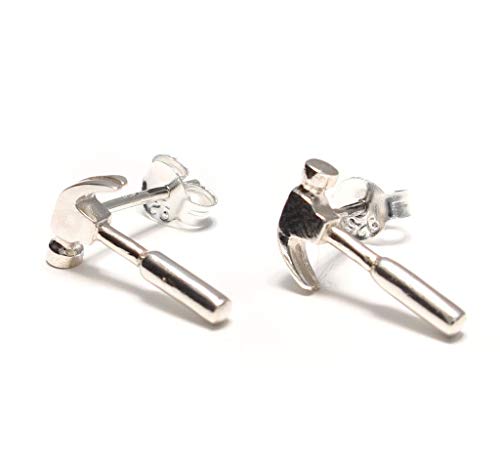 Loveyourdiamonds Hammer Handwerker Ohrstecker aus 925 Sterling Silber Loveyourdiamonds Hammer Handwerker Ohrstecker aus 925 Sterling Silber von loveyourdiamonds