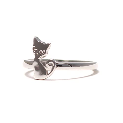 Katzen Kinderring aus 925 Sterling Silber von loveyourdiamonds