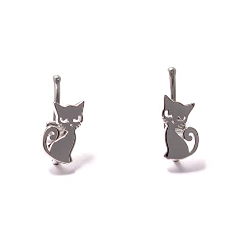 Loveyourdiamonds Silberne Katzen Ohrclips aus 925 Sterling Silber für Kinder Loveyourdiamonds Silberne Katzen Ohrclips aus 925 Sterling Silber für Kinder von loveyourdiamonds