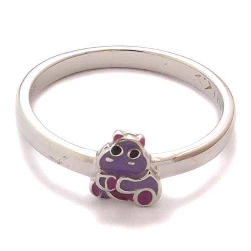 Kinderring Nilpferd süß, 925 Sterling Silber, Kinder Ring nickelfrei, Kinderschmuck Zoo Afrika, Kinder Schmuck Tier Motiv von loveyourdiamonds