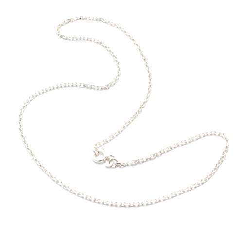 loveyourdiamonds 925 Sterling Silber Halskette, Mittlere Ankerkette 4-fach diamantiert (40, Silber rhodiniert) von loveyourdiamonds