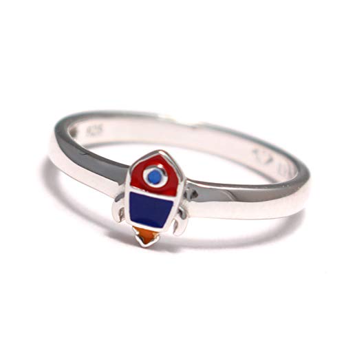 loveyourdiamonds Kinder Ring bunt mit kleiner Rakete aus 925 Sterling Silber loveyourdiamonds Kinder Ring bunt mit kleiner Rakete aus 925 Sterling Silber von loveyourdiamonds