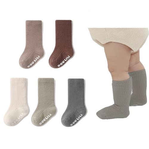 loyboon Baby Baumwolle Anti Rutsch Socken Kleinkind Baby ABS Socken für 0-5 Jahre kinder Mädchen Jungen Stoppersocken Krabbelsocken von loyboon