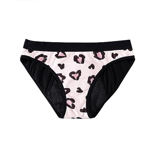 Damen Perioden Unterwäsche Weich Waschbar Wiederverwendbar Saugfähigkeit Periodenslip Menstruationsunterwäsche Auslaufsicher Atmungsaktiv Starke Blutung Periodenunterwäsche Periodenunterschwäsche von lozssnigzi