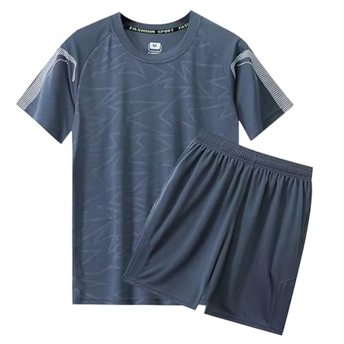 lozssnigzi Herren Pyjama Kurz: Leicht Baumwolle 4Xl Freizeitanzug Schlafanzug Lustig Elegant Zweiteiler Sommer Hausanzug Sommer Set Oberteile und Kurze Hosen Kurzarm Nachtwäsche Set Pyjama Set von lozssnigzi