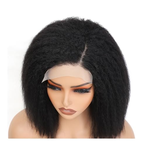 14 Zoll verworrene gerade Lace Front Perücken vorgezupft Yaki 5 x 5 kurze Bob Echthaar Perücken for Frauen natürliche Lace Closure Bob Perücke Haar Extensions 14 Zoll verworrene gerade Lace Front Perücken vorgezupft Yaki 5 x 5 kurze Bob Echthaar Perücken for Frauen natürliche Lace Closure Bob Perücke Haar Extensions von lskdnrufh