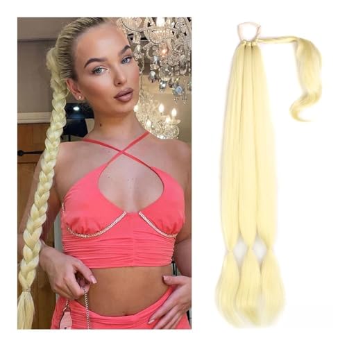Gesundheit Geflochtener Pferdeschwanz, lang, synthetischer geflochtener Pferdeschwanz, Haarverlängerung for Frauen, Haarteil, Pferdeschwanz mit Haargummi, künstliche Haarverlängerungen, Pferdeschwanzv von lskdnrufh