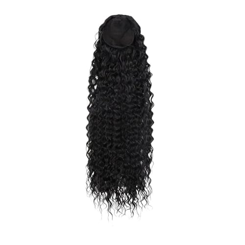 Gesundheit Kordelzug-Haarverlängerung aus Echthaar for Anklipsen von Pferdeschwanz-Haarverlängerungen for schwarze Frauen, gewelltes, dickes Haar, natürlich aussehend Körperpflege(12inch) von lskdnrufh