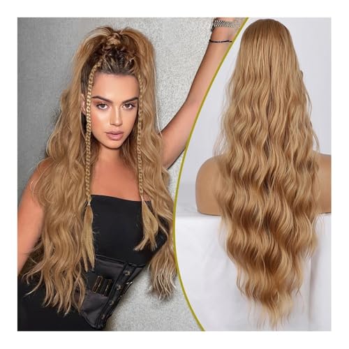 Gesundheit Synthetische Pferdeschwanz-Extensions for Frauen, lang, gewellt, flauschig, synthetisches Pferdeschwanz-Haarteil, natürlich, weich, for den täglichen Gebrauch Körperpflege(Borwn) von lskdnrufh