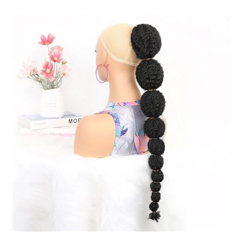 Gesundheit Synthetische Pferdeschwanz-Haarverlängerung for schwarze Frauen, Laterne, Blase, Kordelzug, falscher Zopf, Afro-Puff, versautes Pferdeschwanz-Haarteil Körperpflege(24inch) von lskdnrufh