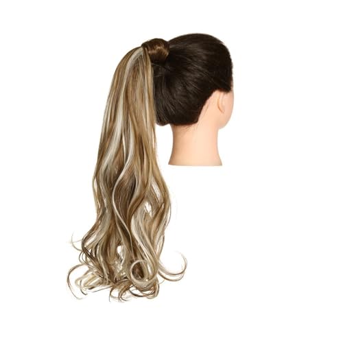 Gesundheit Synthetische lange, natürlich gewellte Pferdeschwanz-Haarverlängerung for Frauen, hitzebeständige Clip-in-Pferdeschwanz-Haarteile for Umwickeln Körperpflege(9H613) von lskdnrufh