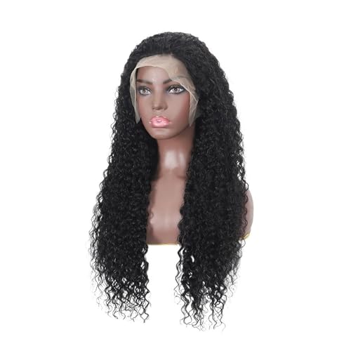 Haarteil Frauen Kleberlose Perücke, 13 x 4 Full HD, Lace-Frontalperücken, Echthaar, vorgeschnittene Spitze, vorgezupft, lockeres Wasserwellenhaar, tragefertige Perücke for Frauen, Naturschwarz Haar Ex Haarteil Frauen Kleberlose Perücke, 13 x 4 Full HD, Lace-Frontalperücken, Echthaar, vorgeschnittene Spitze, vorgezupft, lockeres Wasserwellenhaar, tragefertige Perücke for Frauen, Naturschwarz Haar Ex von lskdnrufh