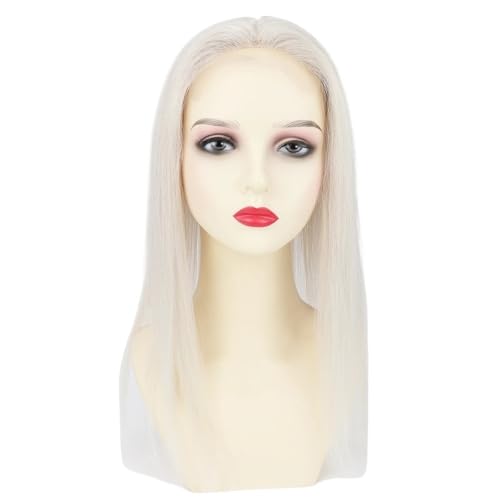 Haarteile for Frauen, Basis aus reiner handgebundener Seide mit 7 Clips, Echthaarteile for Frauen Haar Extensions(10 inch) von lskdnrufh