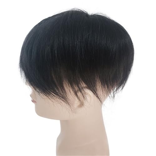 Natürliches menschliches Haar Toupet männliche Perücke fein geschweißt Mono Base Männer Ersatzsysteme Parrucca(14x20cm) von lskdnrufh