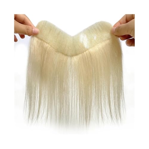 Parrucca uomo 6-Zoll-Toupet for Männer mit PU-Haut und V-Loop-Front, Haaransatz, 100% Echthaar-Perücken, Remy-Haar, männliches Ersatzsystem, unsichtbare Perücken Parrucca(4X18cm) von lskdnrufh