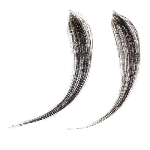 Parrucca uomo 6 Zoll natürliche schwarze Männer Toupet Haaransatz vorne menschliches Haar männlich PU Haarteil for Haarausfall unsichtbare Verlängerung Parrucca(3x3x2 cm) von lskdnrufh