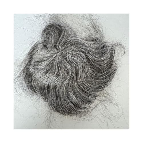 Parrucca uomo Dünne Haut PU Glatze Europäische Haar Patches Toupet for Männer 8x8cm Haar Stück Kleber Auf Haar Ersatz System Haarteil 6 zoll lang Parrucca von lskdnrufh
