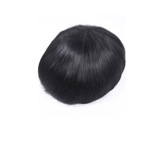 Parrucca uomo Lace Front Prothese Haarteile Toupet for Männer Echthaarsystem Fein Mono Dünne Haut NPU Parrucca(7x9) von lskdnrufh