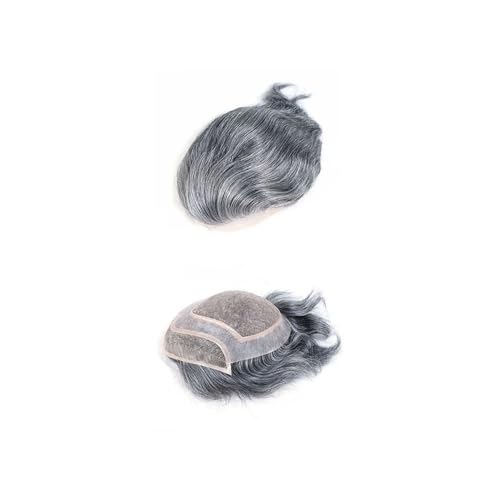 Parrucca uomo PU Lace Front Male Kapillare Prothese Herren Toupet Menschenhaar-Ersatzsystem Mono Base Parrucca(1B40#) von lskdnrufh