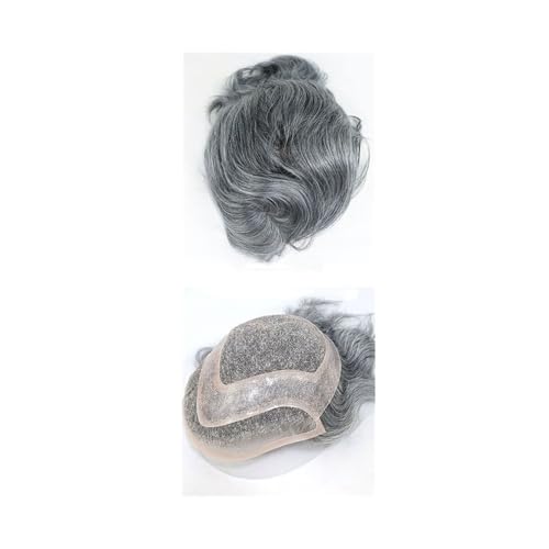 Parrucca uomo PU Lace Front Male Kapillare Prothese Herren Toupet Menschenhaar-Ersatzsystem Mono Base Parrucca(1b60#) von lskdnrufh